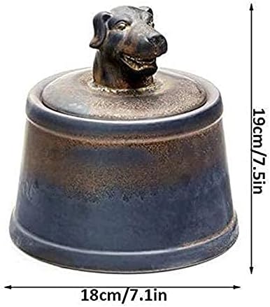 Dailyint ručno izrađeni keramički suvenir pas urn zodijak keramika odrasli pepeo za kućne ljubimce ljudski komemorativni