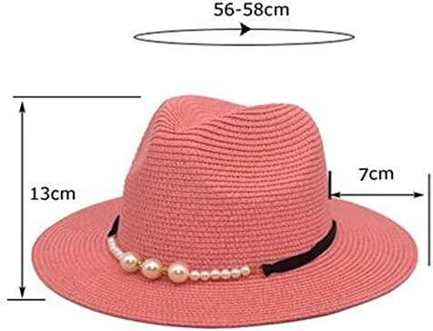 Kape za plažu za žene ljetne krema za sunčanje slamna šešir casual plaže sunce šešir kotrljaju se široki vrpci putovanja