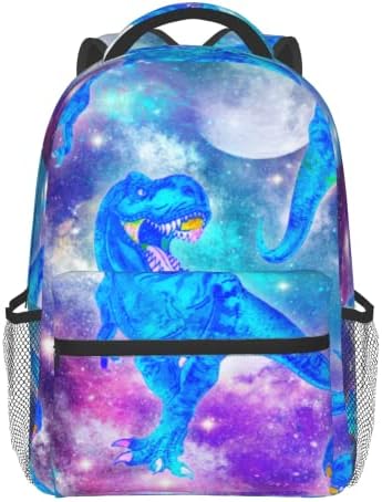Dacawin Dinosaur School Ruksak Tyrannosaurus Dinosauri u svemirskim ruksacima Slatka plava casual školska torba Laptop Multippon
