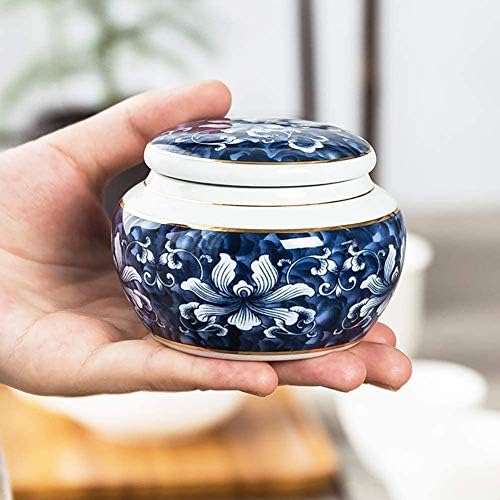 Rahyma Weiping - Mala urna za ljudski pepeo Mala keramička urna mini keramička dijeljenje osobne pogrebne urne keramike Kremacija