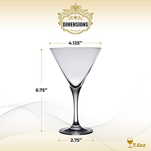 Povijest tvrtke najbolji svjetski set čaša za martini od 2 dijela