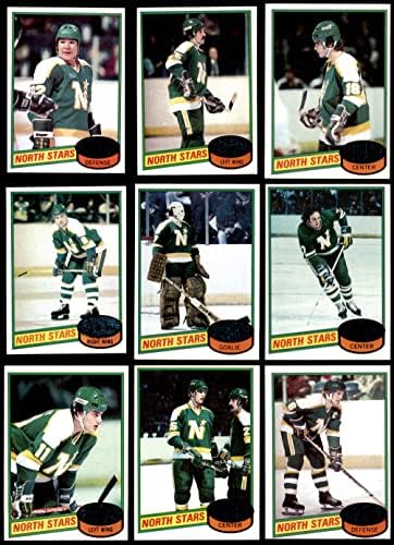 1980-81 Topps Minnesota North Stars Gotovo kompletna momčad postavljena Minnesota North Stars Ex North Stars