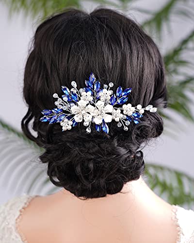 Cvjetni češalj za kosu za žene i djevojke vjenčana kristalna kosa za kosu