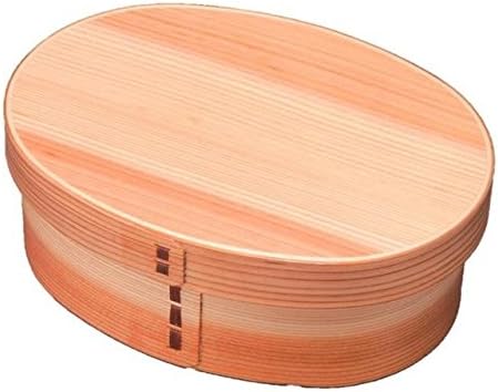 Kishuu drveni lakirani bento kutija, jednostepeni ovalni FH05W