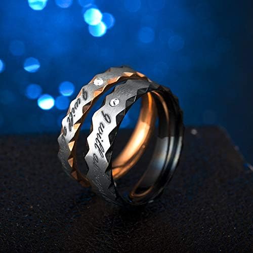 Koleso Uvijek ću biti s tobom par prstenovi klasični prstenovi za muškarce i žene-26417