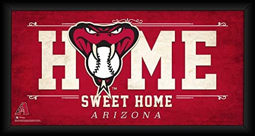Arizona Diamondbacks uokviren 10 x 20 Doma Sweet Home Collage - MLB timski plakovi i kolaži