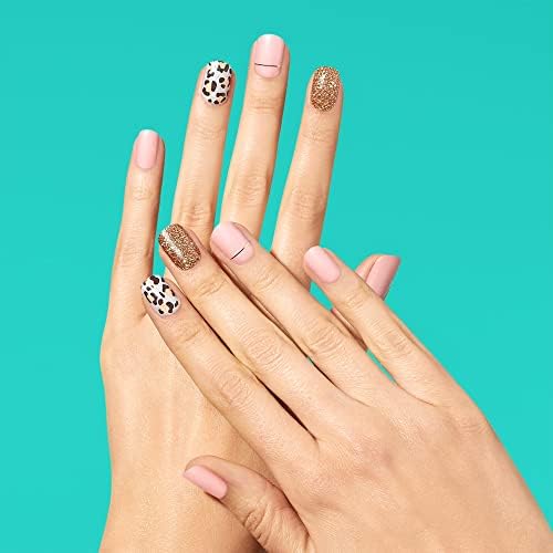 Drgave dive sjajne trake za nokte - Cheetahlicious | UV besplatno, otporne na čipove, dugotrajne naljepnice za nokte na gel