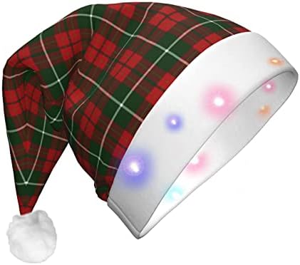 Božićni šešir smiješni šešir Djeda Mraza LED svjetla Božićni blagdanski šešir za odrasle Uniseks Pribor za novogodišnje zabave
