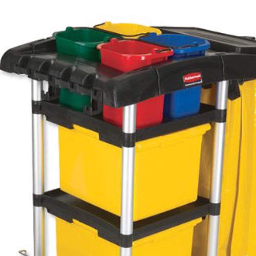 RubberMaid komercijalni proizvodi kanta za čišćenje teških osoba, 5-kvadratna, žuta, komunalna kanta s ugrađenim izljevom