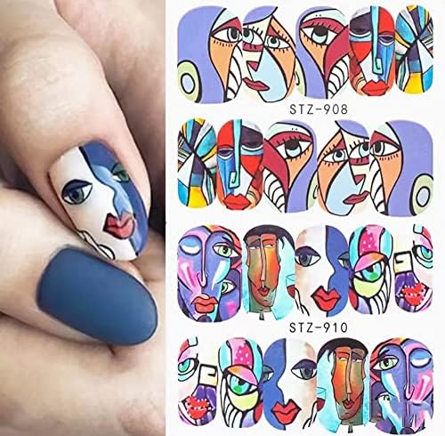 16 listova Sažetak grafita naljepnice za nokte naljepnice Coolo Cool Girl Transfer naljepnice za nokte Diy ukrasi za nokte