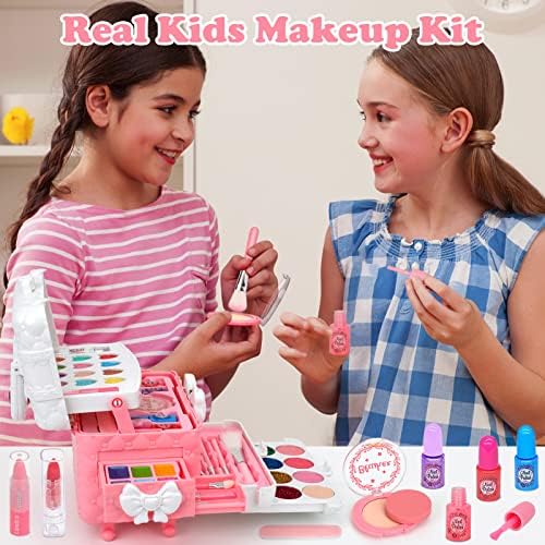 Dječji set za šminkanje, igračke za djevojčice, perivi pravi kozmetički set za šminkanje za djevojčice, dječje igračke za