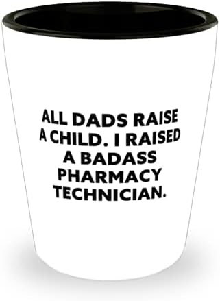 Jedinstvena tatina čaša, svi tate odgajaju dijete. Odgojio sam cool ljekarničkog tehničara, poklon za tatu, ep od moje kćeri