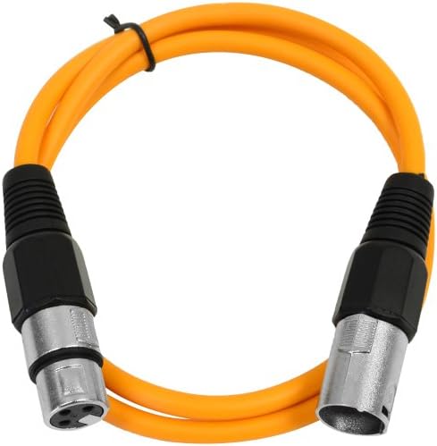 Seizmički audio kabel-Mn-3 - 3-inčni narančasti kabel za zakrpu od muškog do ženskog kabela za zakrpu od 3 metra