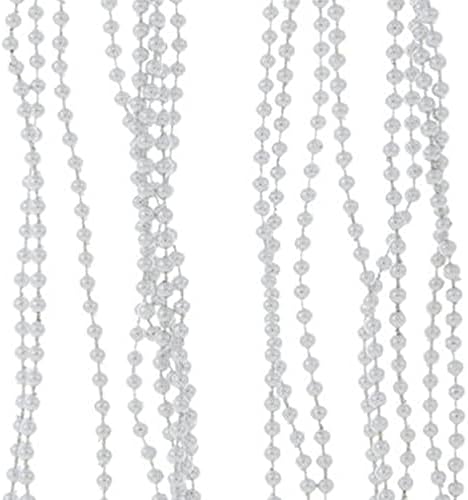 Garland za božićne srebrne perle - 1 komad - 18 stopa