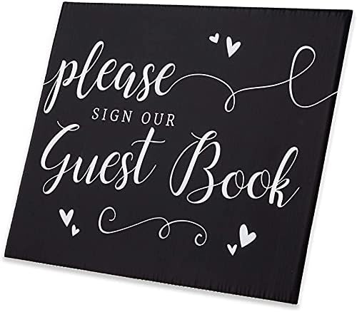 Od 3 do 11 inča potpišite našu knjigu gostiju ploča za ukrašavanje vjenčanog stola, 8,5 do 11 inča