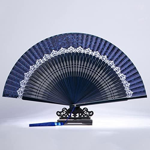 JKUYWX kineski stil čipka prijenosna svilena ventilator japanski preklopni obožavatelji obožavatelj obožavatelj drevni stil