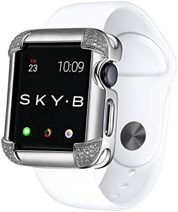 Skyb minimalistički srebrni zaštitni nakit za Apple Watch Series 1, 2, 3, 4, 5, 6, SE uređaji - 44 mm