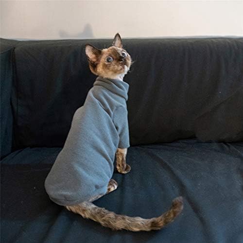 Odjeća za mačke bez kose, pamučna majica, prozračna proljetna jesenski prsluk mačka nosi odjeću za majicu kornjača za sphynx,