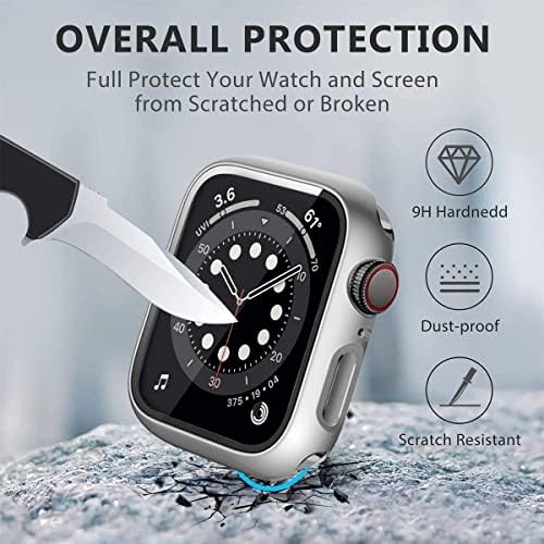 [5 pakiranje] Benpniu kompatibilan s Apple Watch Series 7 Protector zaslon 41 mm, potpuna pokrivenost ultra tankih poklopca