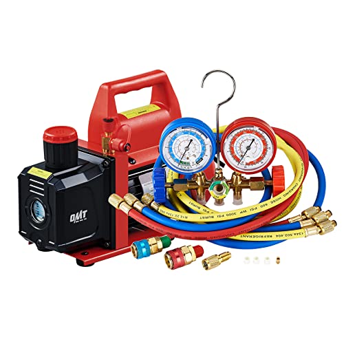 OMT AC vakuumska pumpa za pumpu odgovara R134A R12, R22, R502 i 4,5CFM vakuumska pumpa, snop