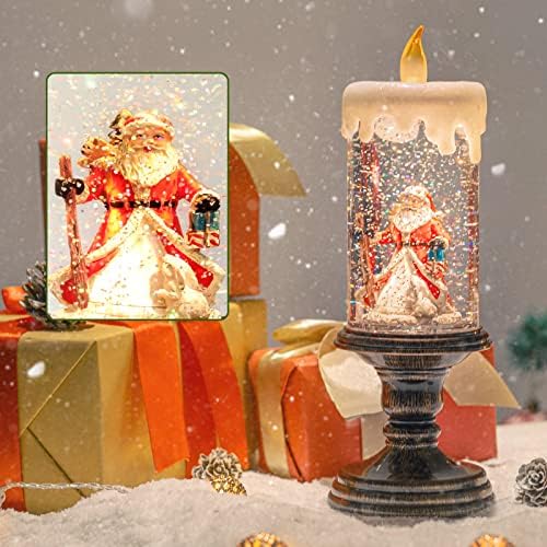 Istočni glazbeni božićni snježni globusi - Djed Božićnjak USB i baterija s snježnim globusom svjetla svijeća s vremenskim