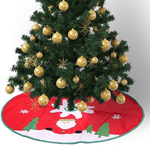 Gyh božićno drvce suknje božićno drvce suknja, crveni Djed Mraz odmor ukrasi suknja netkana tkanina 90 cm dekoracija stabla
