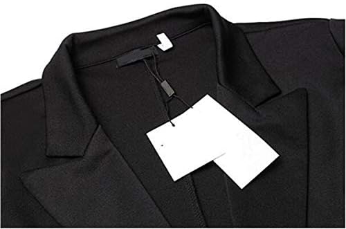 Adongnywell Women Solid Color Rüschen Knopf Blazer Lange Hülse Büro Jacken Anzug Elegant Freizeit Schlank jakna