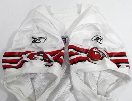 2003. San Francisco 49ers prazna igra izdana White Jersey 50 dp33493 - Nepotpisana NFL igra korištena dresova