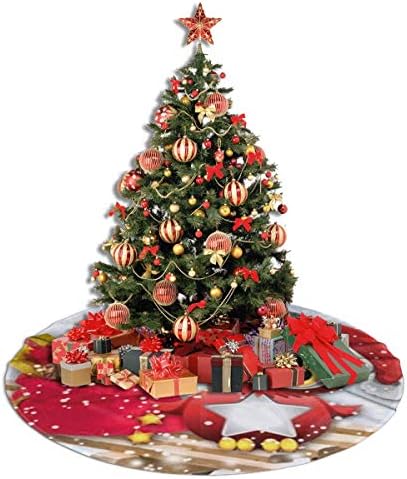LVeShop božićna sova božićno drvce suknje luksuzno okrugli zatvoreni mat rustikalni božićni odmor za odmor （30 /36 /48 tri