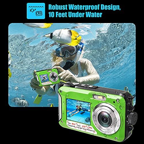 Shimshon podvodna kamera Full HD 2,7K 48MP Vodootporna kamera za ronjenje dvostrukog zaslona vodootporna kamera digitalna