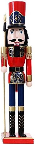 Zamtac 60cm britanski stil lutka lutke božićne drvene ručno izrađene zanate xmas kućna trgovina radna površina ukras božićni