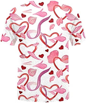 Žene vole Srčane dukserice grafički dugi rukavi sretni košulje za Valentinovo pulover pulover