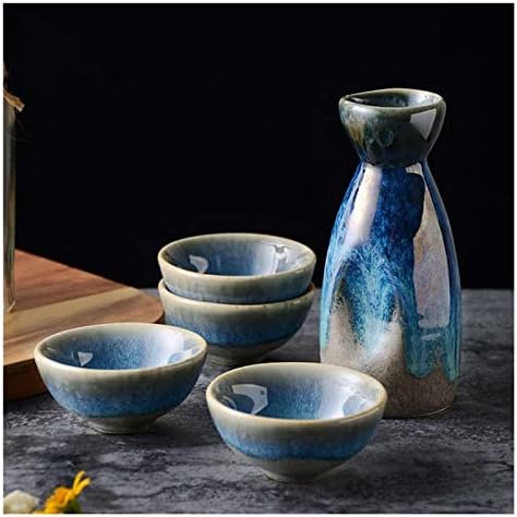Shypt retro Sake Set Ceramic Flagon Liquor Cup Pot šalice domaće bar Sake White Wine Pot kreativni poklon za piće