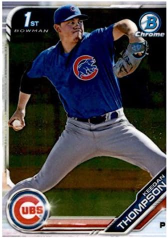 2019 Bowman Chrome Prospects BCP-90 Keegan Thompson RC Rookie Chicago Cubs Baseball Trading Card