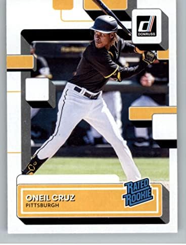 2022 Donruss 80 Oneil Cruz RC Rookie Card Pittsburgh Pirates Ocijenjeni rookies Službeni MLB PA bejzbol kartica u sirovom