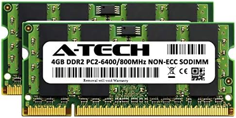 A-TECH 8GB KIT MAX RAM-a za Dell Inspiron 1440, 1545, 1546, 1750, Zino HD 400-DDR2 800MHz PC2-6400 SODIMM MAX MEMORT UPGRADE