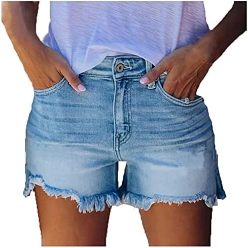 Hdzww s džepovima kratke hlače ženski sitni labavi radne hlače ljetne hladne noge bok zipoff solidne meke hlače