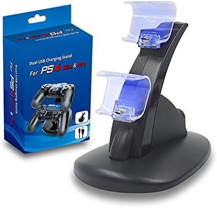 Punjač za kontroler Feeling-one PS4, punjač za kontroler Playstation 4 / PS4 Slim / PS4 PRO / PS4, Stalak za punjenje postaja,