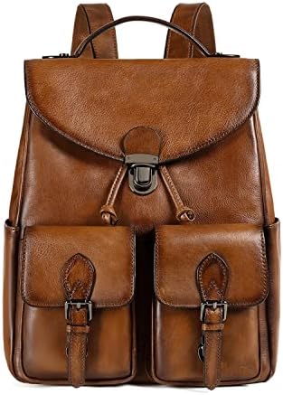 Ženski Vintage ruksak od prave kože torbica modni ruksak praktična i elegantna retro torba za ruksak