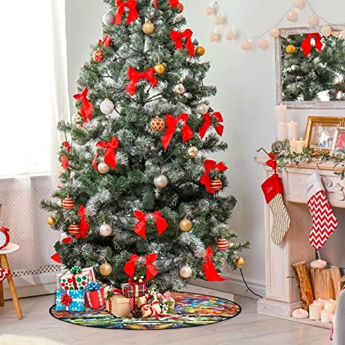 visesunny božićno drvce prostirka ulje slikanje eiffel toranj stablo stablo prostirka podova Zaštitnik za apsorbiranje stabala