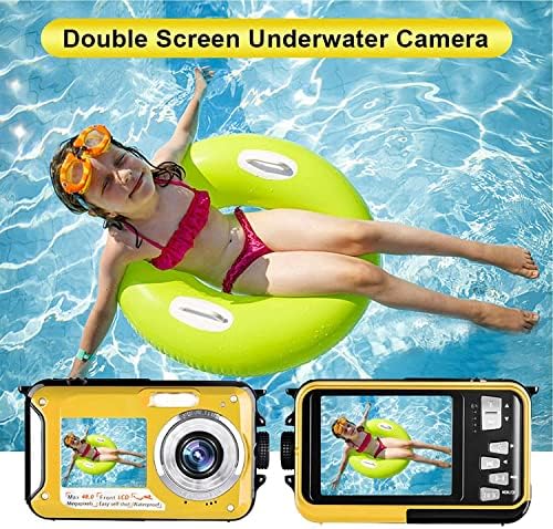 ZOOPIE Vodootporni digitalni fotoaparat, 48MP Full HD selfie video snimača, podvodna kamera 2.7K video kamera za ronjenje,
