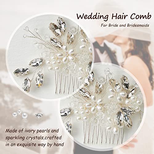 Vjenčanje češalj za kosu biserni svadbeni pribor za kosu za mladenke kristalno vjenčano pokrivalo za glavu za mladenke i
