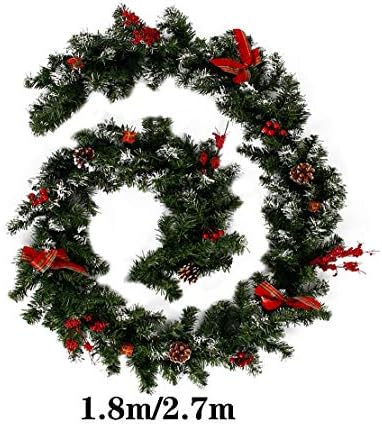 Gfdfd božićni ukras vijenaca vijenac lažni borovi borovi božićni dekor pvc dekor zabave rattan diy dom umjetni božićni dekor