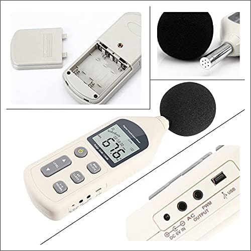 WSSBK Digitalni mjerač razine zvuka USB mjerač mjerača mjerača mjerača mjerača buke mjerača buke mjerača buka mjerač
