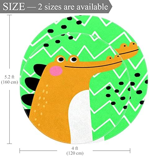 Llnsupply velika veličina 4 ft okrugla Dječja igra za igranje prostirka lijepa crtana crocodile_prancheta 1 jasnica za prostirku