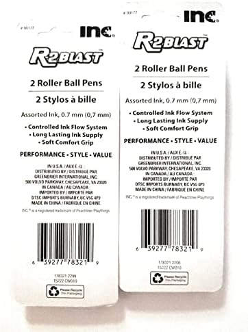 R2 Blast gel rollerball 0,7 mm set olovke u boji: 4 predmeta, uključujući olovke za gel u sljedećim bojama: zelena/crvena/ružičasta/ljubičasta