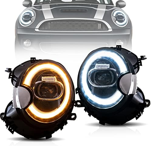 Svjetla VLAND sklop idealni za BMW Mini Cooper R55 R56 R57 R58 R59 2007-2013 godina izdavanja s dinamičnim uključivanjem